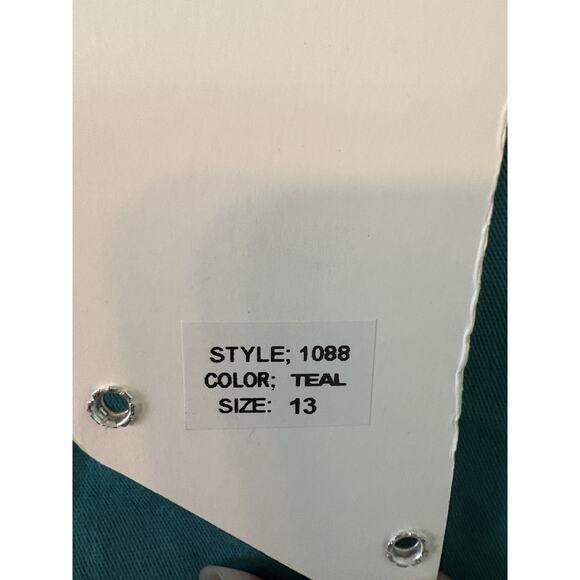 Exocet Women’s Size 13 Teal Denim Tapered Jeans 34x32 - Picture 4 of 4